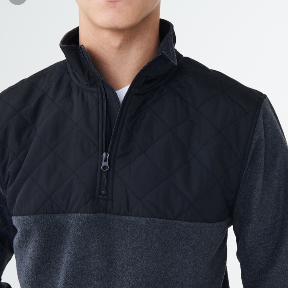 NWT Aeropostale Black Pro Fleece QuarterZip